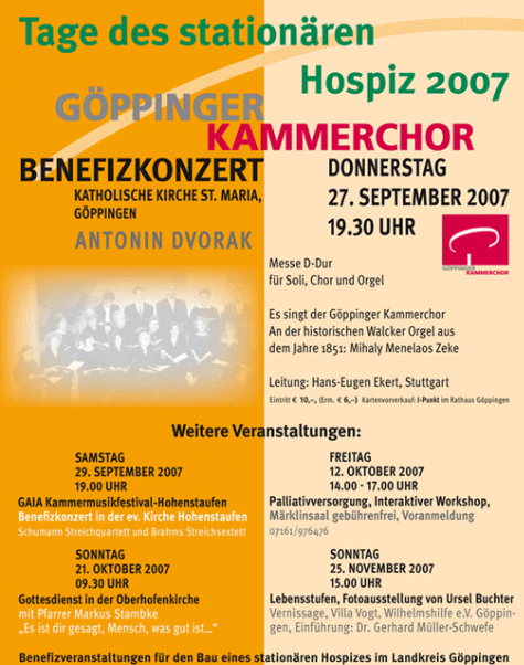 Hospiztage 2007 in Göppingen